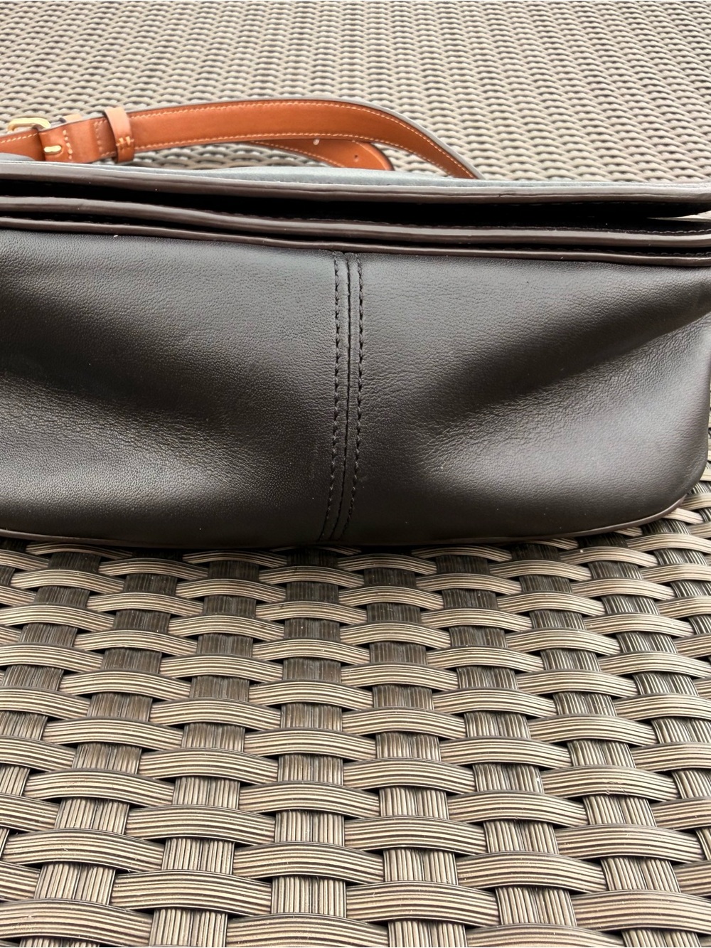 Coach C4059 Saddle Bag With Horse And Carriage Dot Print Black - Picture 7 of 7